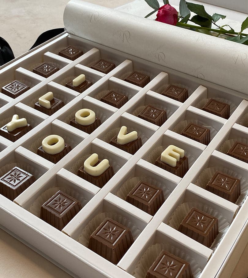 I Love You Chocolate Box (White) by NJD