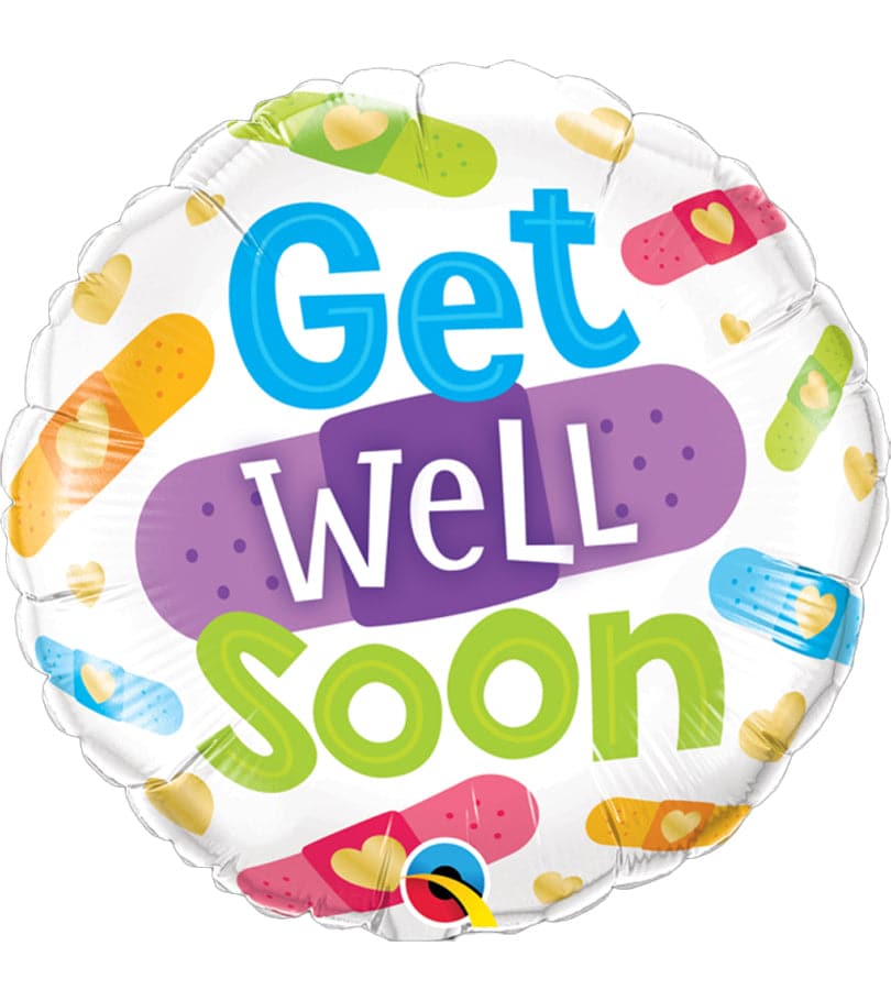 Get Well Soon Bandages Foil Balloon
