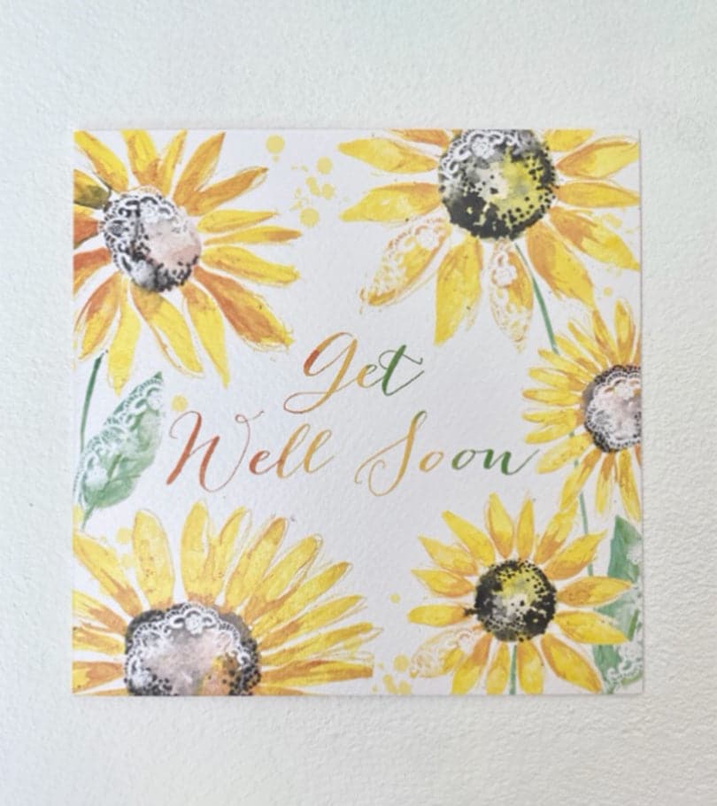 Get Well Soon Floral Premium Card