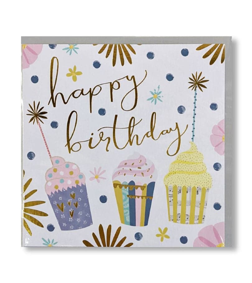 Happy Birthday Cupcakes Premium Card